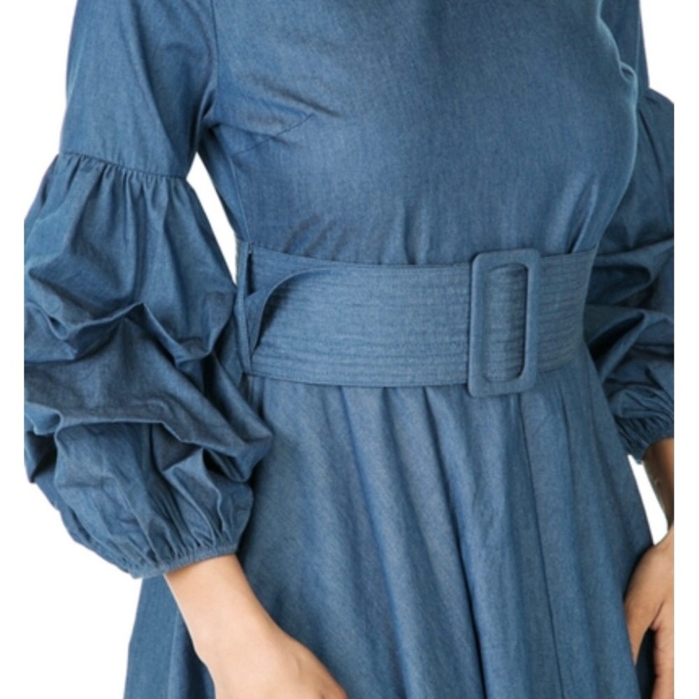 Flaunt Her Stuff Maxi Denim Dress
